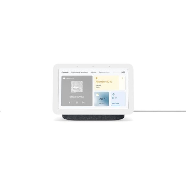 Smart Display - Google Nest Hub 2nd Gen - Antracit - Styr hundratals anslutna enheter