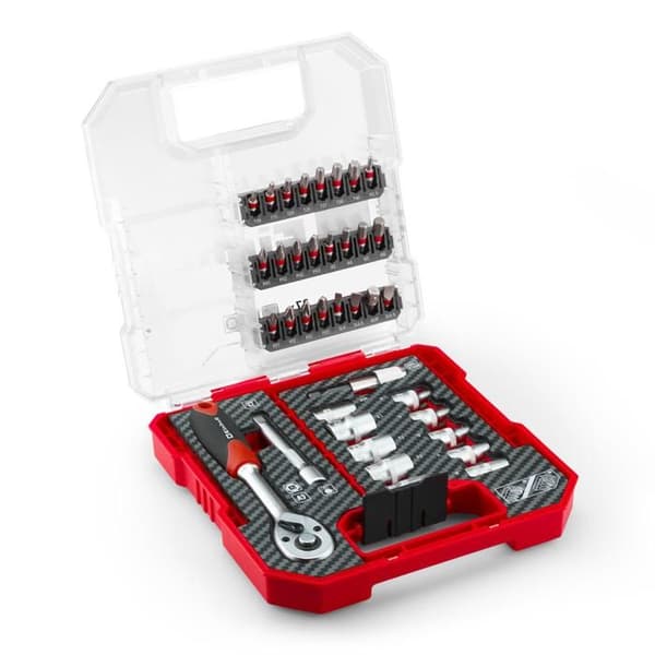 Einhell L-CASE Set med 37 skruvbits och hylsor