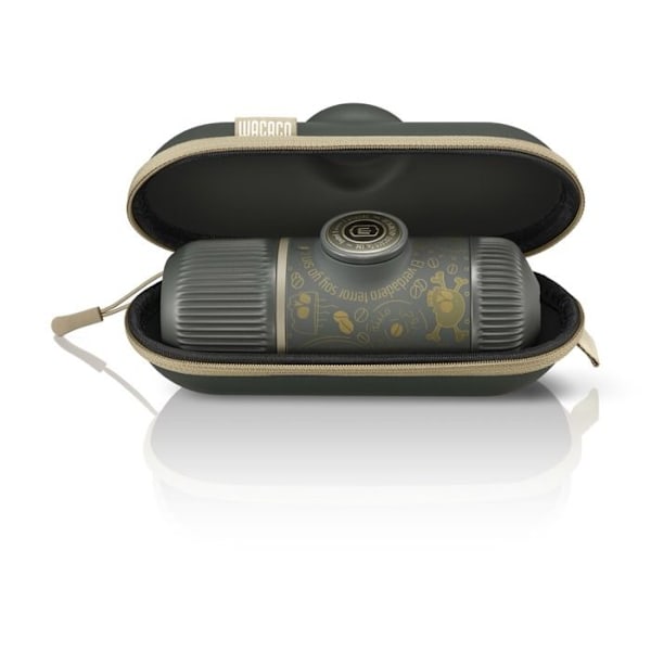 Bärbar Espresso Kaffemaskin Nanopresso Dark Souls + WACACO Fodral Grå