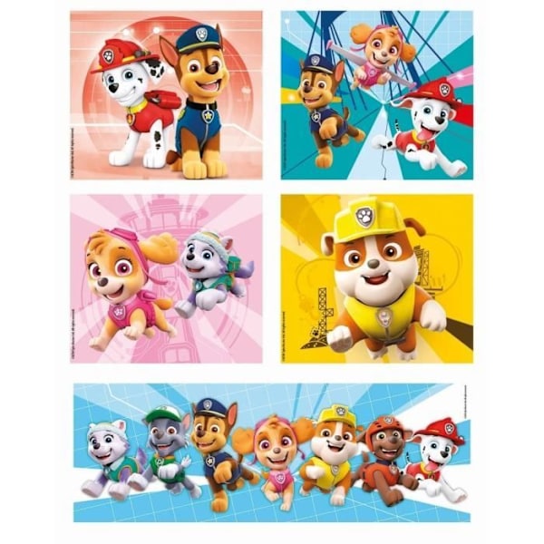 Clementoni - Pussel 10 i 1 - Paw Patrol Flerfärgad