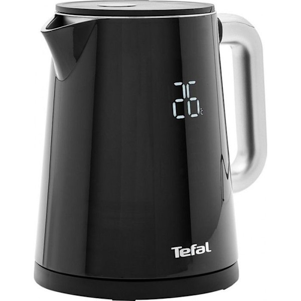 TEFAL KO854830 1 L vattenkokare, inredning i rostfritt stål, 5 temperaturinställningar, 30 min varmhållning Svart