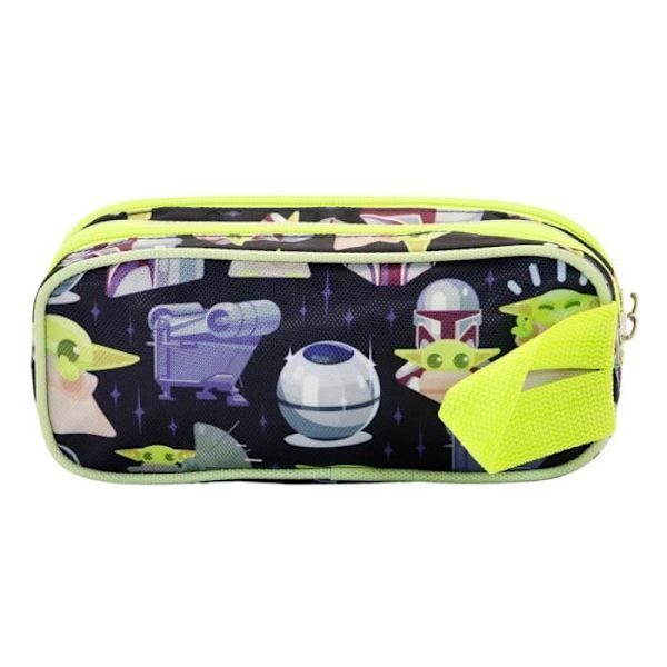 Skolpennaetui - KARACTERMANIA - The Mandalorian Tour 3D Dubbel Fodral - Flerfärgad - Vit - Unisex Flerfärgad