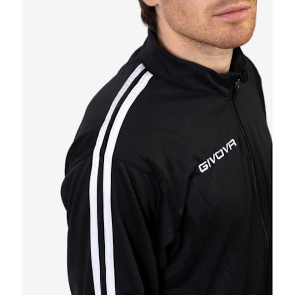 Givova Revolution Summer Trainingsuit - Herr - Fotboll - Svart - Långärmad - Andas Svart/svart XXL
