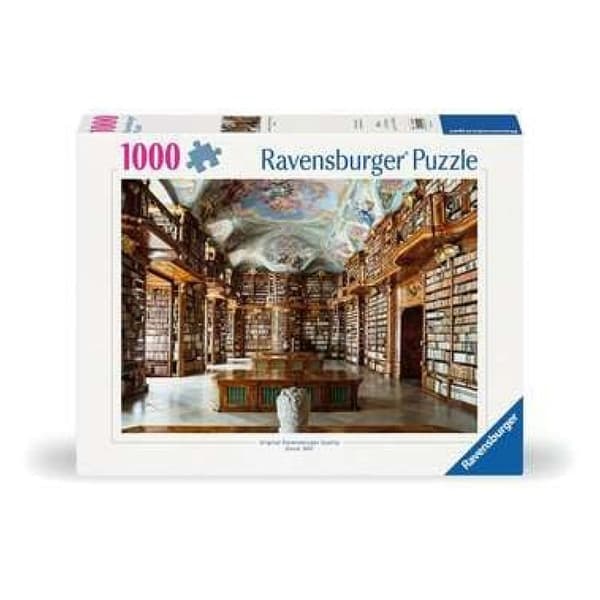 Pussel Klostrets bibliotek i St Florian 1000 p Vit
