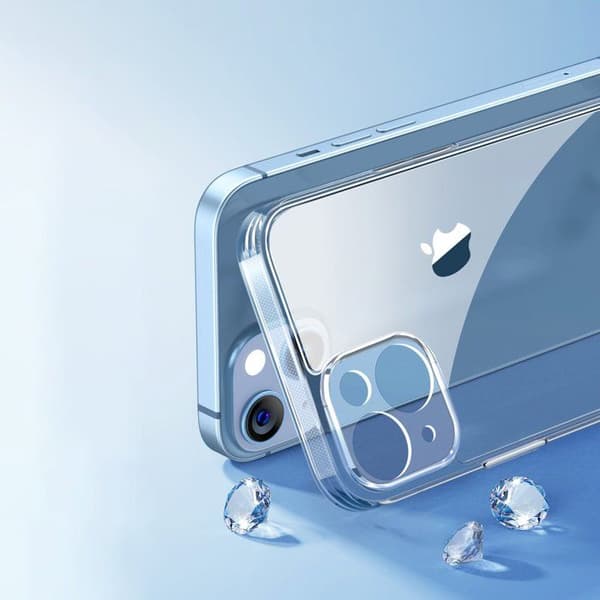Skyddsetui - Joyroom - iPhone 14 Plus - Transparent - TPU - Flexibel svart