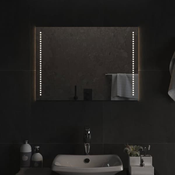 vidaXL LED Badrumsspegel 50x70 cm
