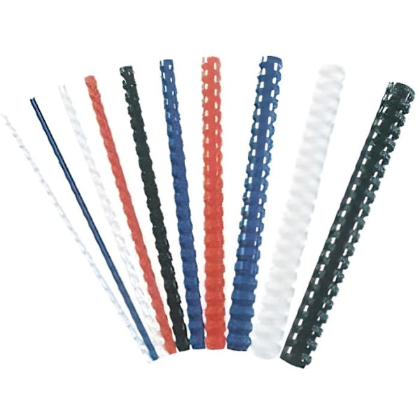 Plast bindpinnar - FELLOWES - A4 - 25 mm - Svart svart