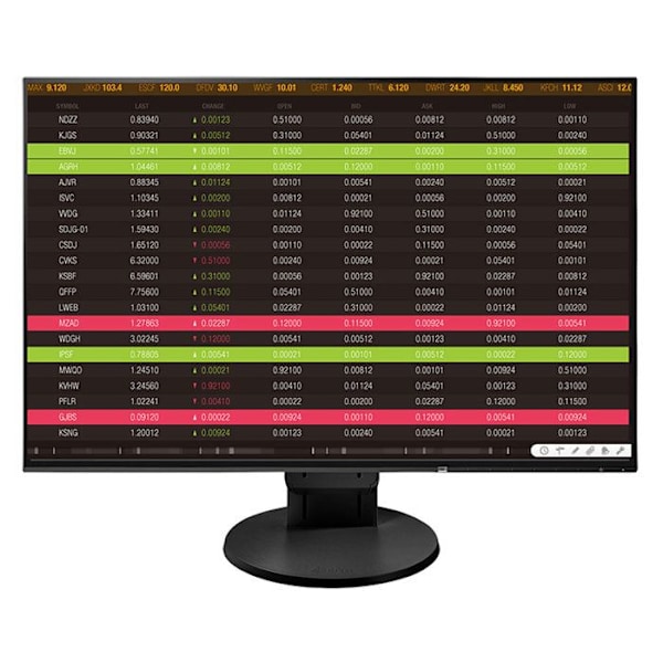 EIZO FlexScan EV2456-BK - LED-skärm - 24,1" - 1920 x 1200 - IPS - 350 cd-m² - 1000:1 - 5 ms - HDMI, DVI-D, VGA, DisplayPort - hög