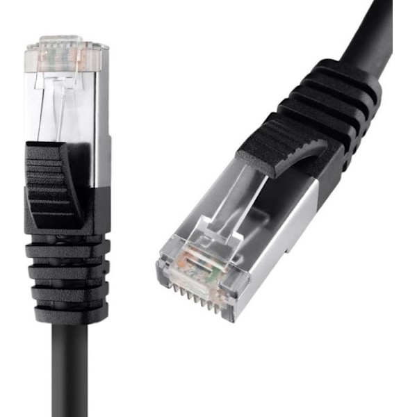 Switch - hub ethernet - injektor Spacetronik - KRJ8SFB1050 - Kabel RJ45 CAT8 S/FTP AWG26 CU LSZH svart 5m