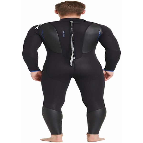 Cressi - XLV435913 - Altum Wetsuit Man 3mm - One Piece Wetsuit or Shorty för män Svart blå M