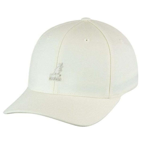 Keps - Kangol - Ull Flexfit - Vit - Stretch twill tyg - Storlek XXL Vit L/XL