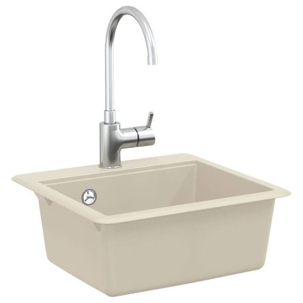 Diskho - VIDAXL - 470 x 440 mm - Beige - Granit - Rektangulär beige