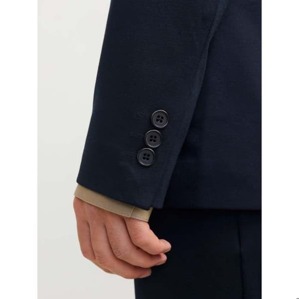 JACK & JONES Slimblazer i blå jersey (74% polyester, 22% viskos, 4% elastan) mörk marinblå 48