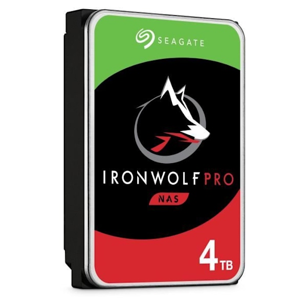 SEAGATE TECHNOLOGY - IronWolf Pro - Intern hårddisk - 4TB - För IronWolf Pro NAS