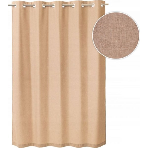 Voile - voilage Hobbygarden - W28BEZ1 - 280 cm RIDEAU VAGUE BEIGE