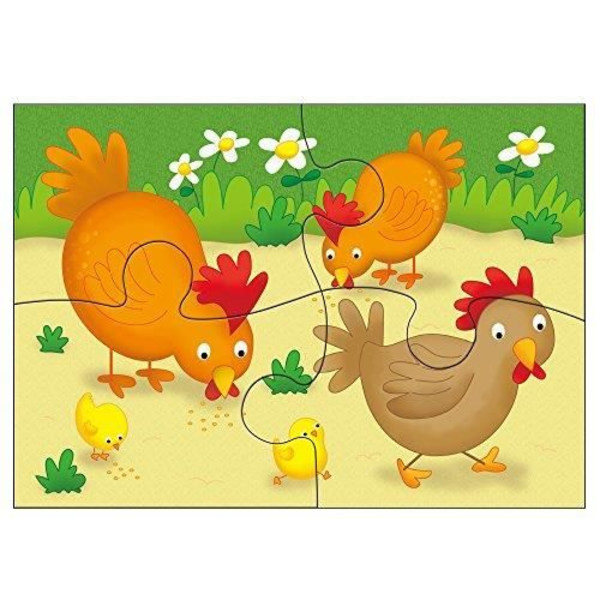 Galt låda med 4 pussel-The Farm World, GA1003913 1003913
