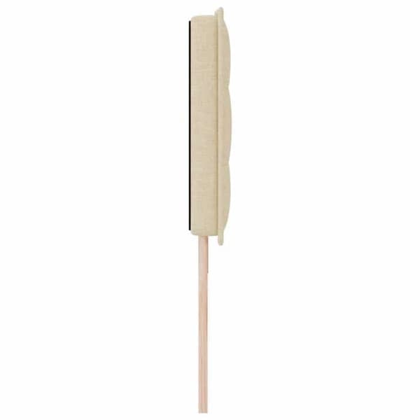 vidaXL Sänggavel Creme tyg 42007032