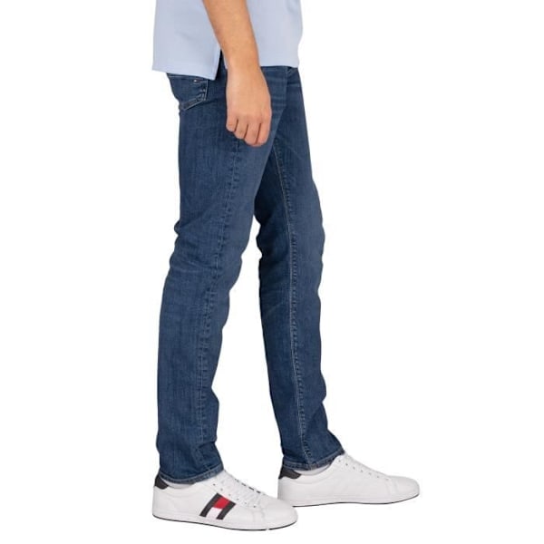 Tommy Hilfiger Bleecker Core Slim Jeans för män, blå Blå 32/34