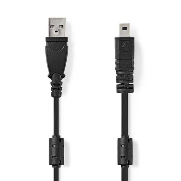 USB-kabel - NEDIS - CCGL60810BK20 - 2,00 m - USB 2.0 - Nickelpläterad