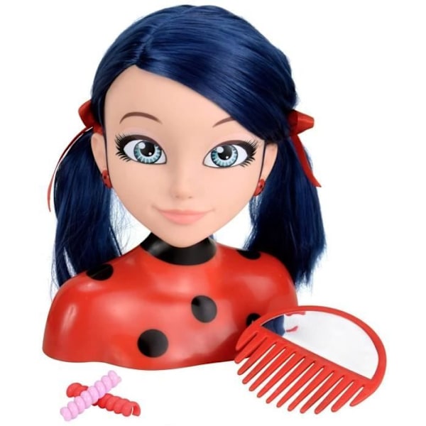 Miraculous Ladybug stylinghuvud - BANDAI - Röd - Miraculous licens - För barn från 4 år röd och svart