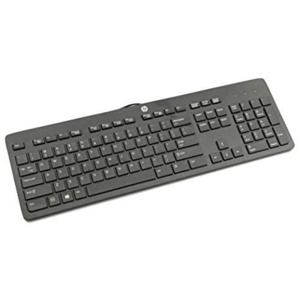 HP USB svenskt svart tangentbord - Tangentbord (standard, trådbundet, USB, mekaniskt tangentbord, svart) - 803181-101 Svart