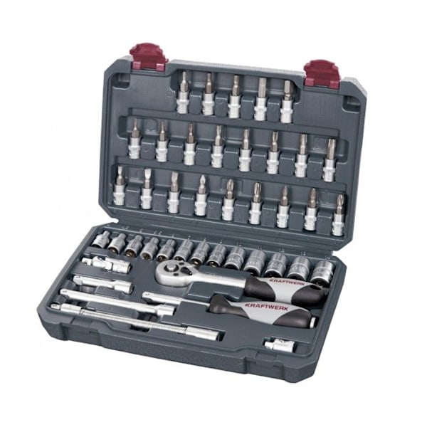 Coffret med hylsor Basic-Line 1/4" 42 delar KRAFTWERK