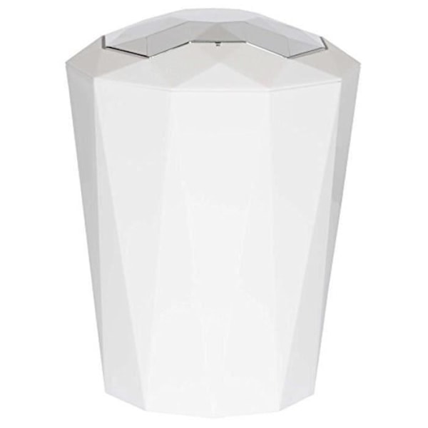 SPIRELLA Badrumskärl i kristall - 23x20,5x20,5cm - Opak vit Opak vit
