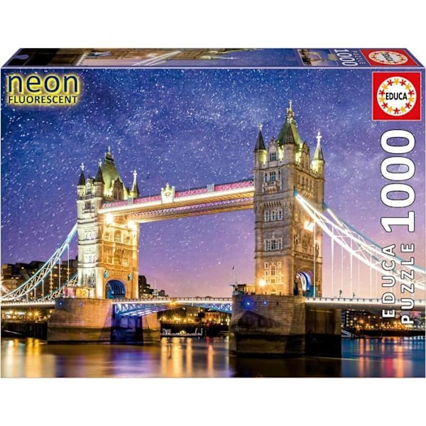 Pussel 1000 bitar Neon: Tower Bridge, London