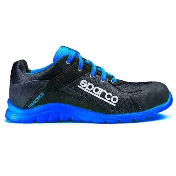 Säkerhetsskor - Sparco - Practice 07517 S1P SRC - Ultralätta - Överdel i 3D-mesh - Unisex Svart 39