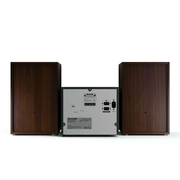 Sharp hi-fi-system - XL-B512(BR) - XLB512BR Mikroljudsystem 45 W med FM/FM-radio, Bluetooth, USB, CD, MP3 Brun