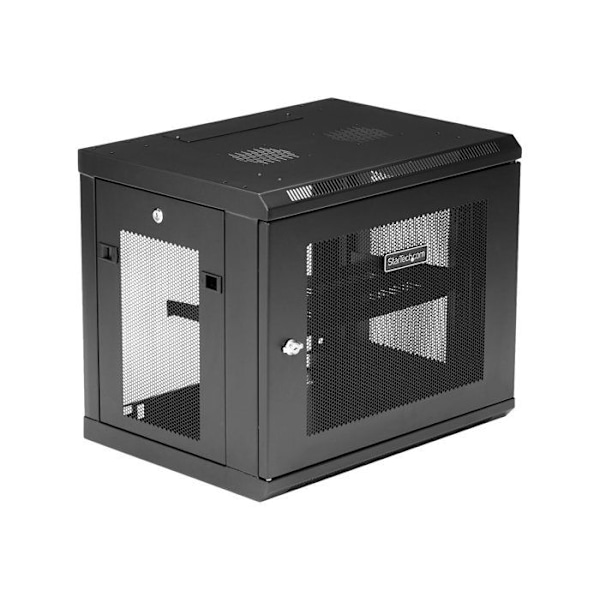 StarTech.com 9U Serverrack Väggmonterad Serverskåpskåp Upp till 17" djupt nätverksskåp Förvaringsskåp...
