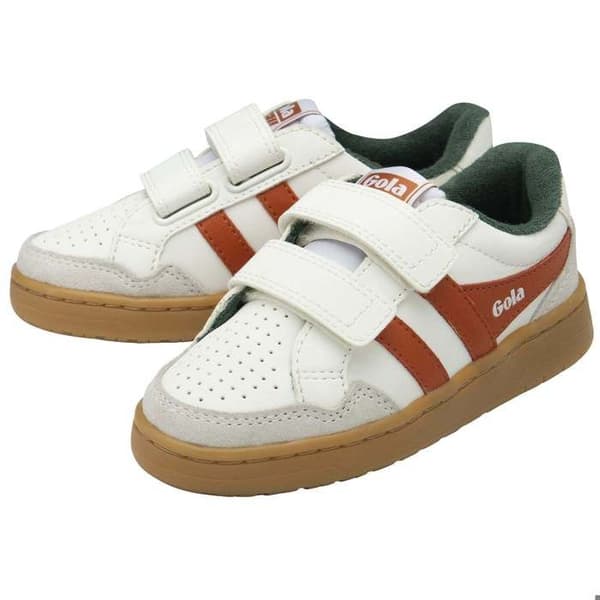 Barnskor Gola Eagle vit/stämningsfull orange/evig/grön/ 37