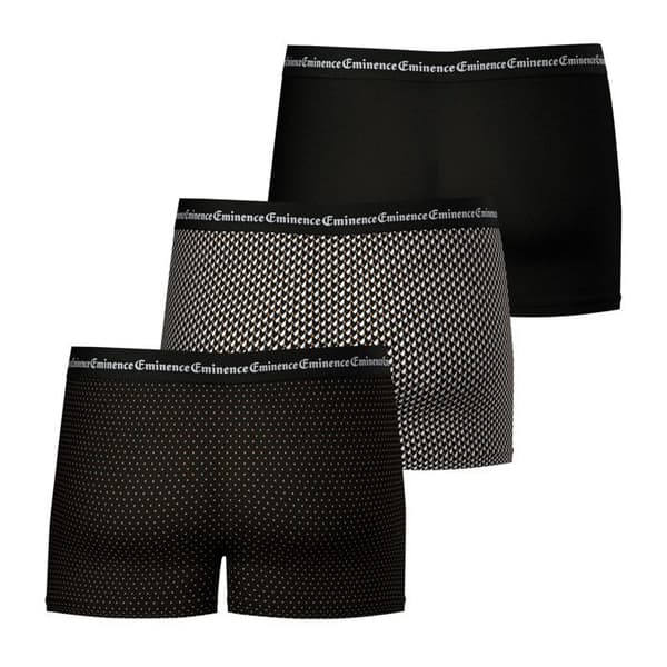 3-pack herrboxers Business Print Eminence Kamel-Negro M