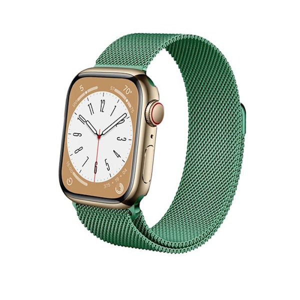 Crong Milano Steel – band i rostfritt stål för Apple Watch 38/40/41/42 mm (grön)