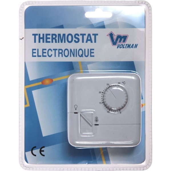 3-tråds elektronisk termostat - TH555 Vit