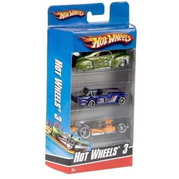 Hot Wheels - Set med 3 fordon - Små bilar - från 3 år och uppåt - Hot Wheels - K5904 -