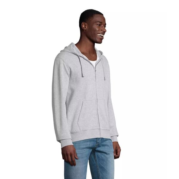 Sol's Spike zip hoodie Ljunggrå jag
