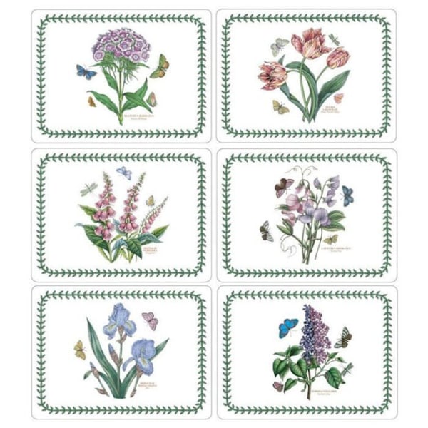 Set med duk - Pimpernel - Botanic Garden - 30 x 23 cm - Flerfärgad - 6 stycken Flerfärgad
