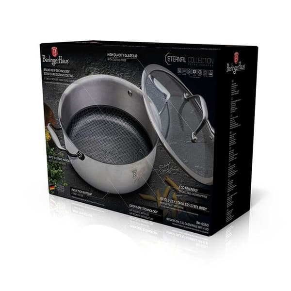 Köksset - KING HOFF - BH-7444 - 20cm - Rostfritt stål 18/10 - Hållbar 3D-beläggning