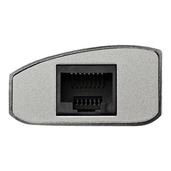 STARTECH Bärbar USB 3.0 Hub - 3 portar med integrerad kabel - USB 3.0 Hub plus Gigabit Ethernet - Aluminium