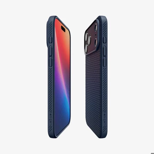 Spigen Coque Liquid Air™ Apple iPhone 17 Pro Max - Marinblå Mörkblå