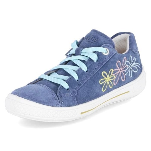 SUPERFIT Tensy Blue Sneakers - Blandat/Barn - Spetsar - Platta - Textil Blå 31
