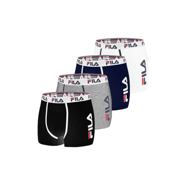 Fila Boxer Herr Caleçon Herr - Grå (Pack om 4) Grå XXL