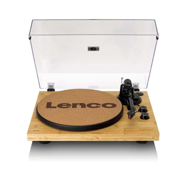 LENCO LBT-335BA - Vinylspelare med Bluetooth® och Ortofon 2M Red pickup - Bambu Bambu, Svart