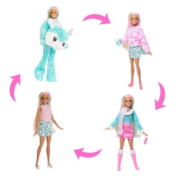 Barbie®-Cutie Reveal Advent Calendar-1 docka och 24 överraskningar HJX76