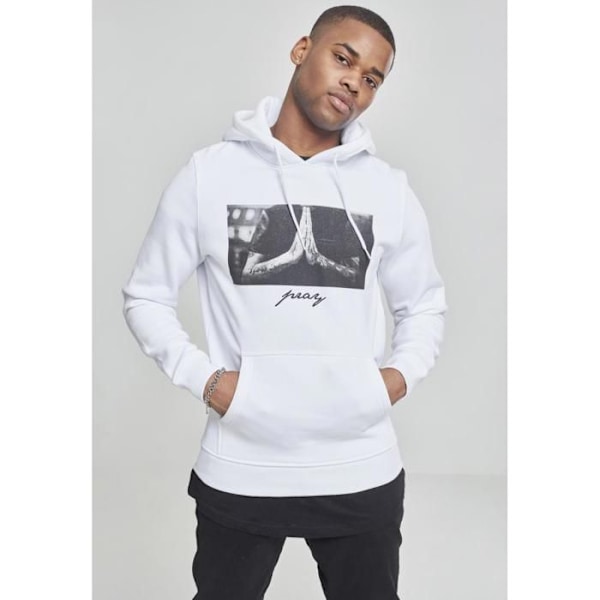 Sweatshirt - Mister Tee - pray - Grå melange - Långa ärmar - Huva grått porslin M
