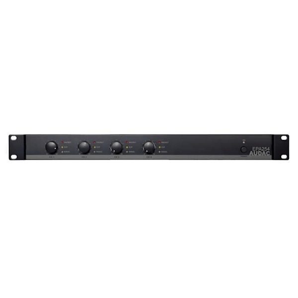 AUDAC EPA254 effektförstärkare - 4,0 kanaler - 250 W - D - 0,1 % - 90 dB