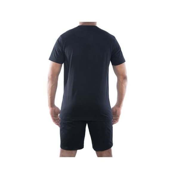 Serge Blanco Ensemble Pyjamas kort bomull för män Svart XXL