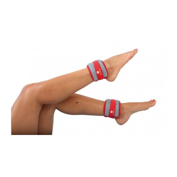 Aquaband - SVELTUS - Set av 2 - 500 g - Ergonomiska - Vattenträning Grå