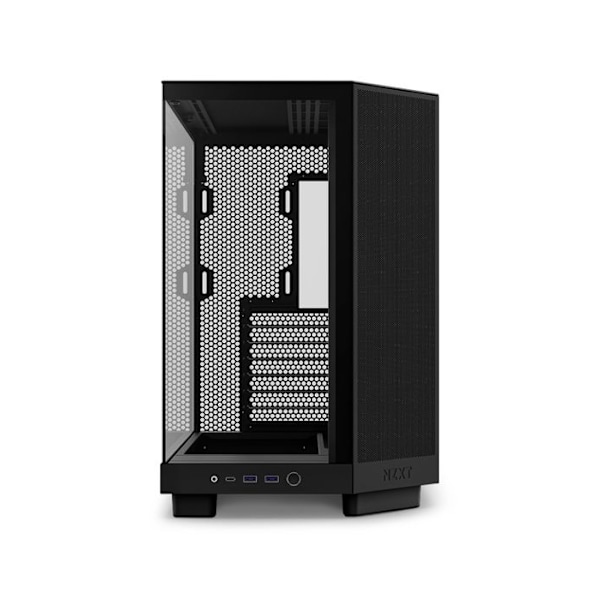PC-chassi - NZXT - H6 Flow - Mellanstorlek - Optimal Kylning - Färg Svart